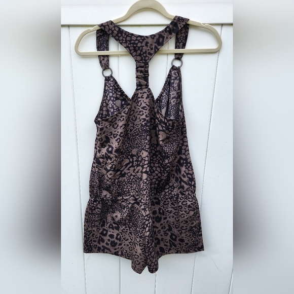 Guess Leopard Print Shorts Romper - Picture 5 of 6